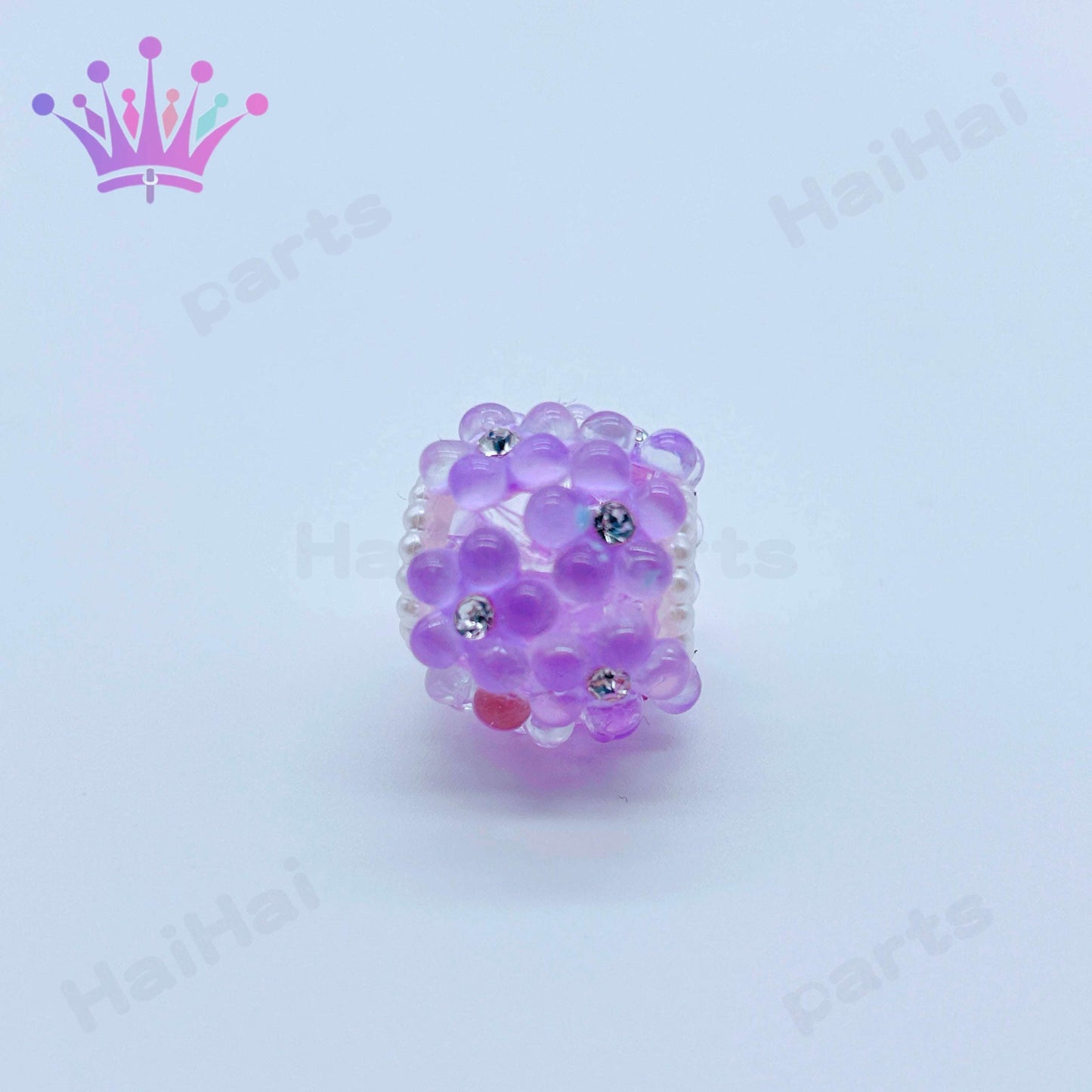 一袋10個社長の作品4色ダイヤつけるカラフル太い花ビーズDIYボールペン用ビーズhaihaiparts工場