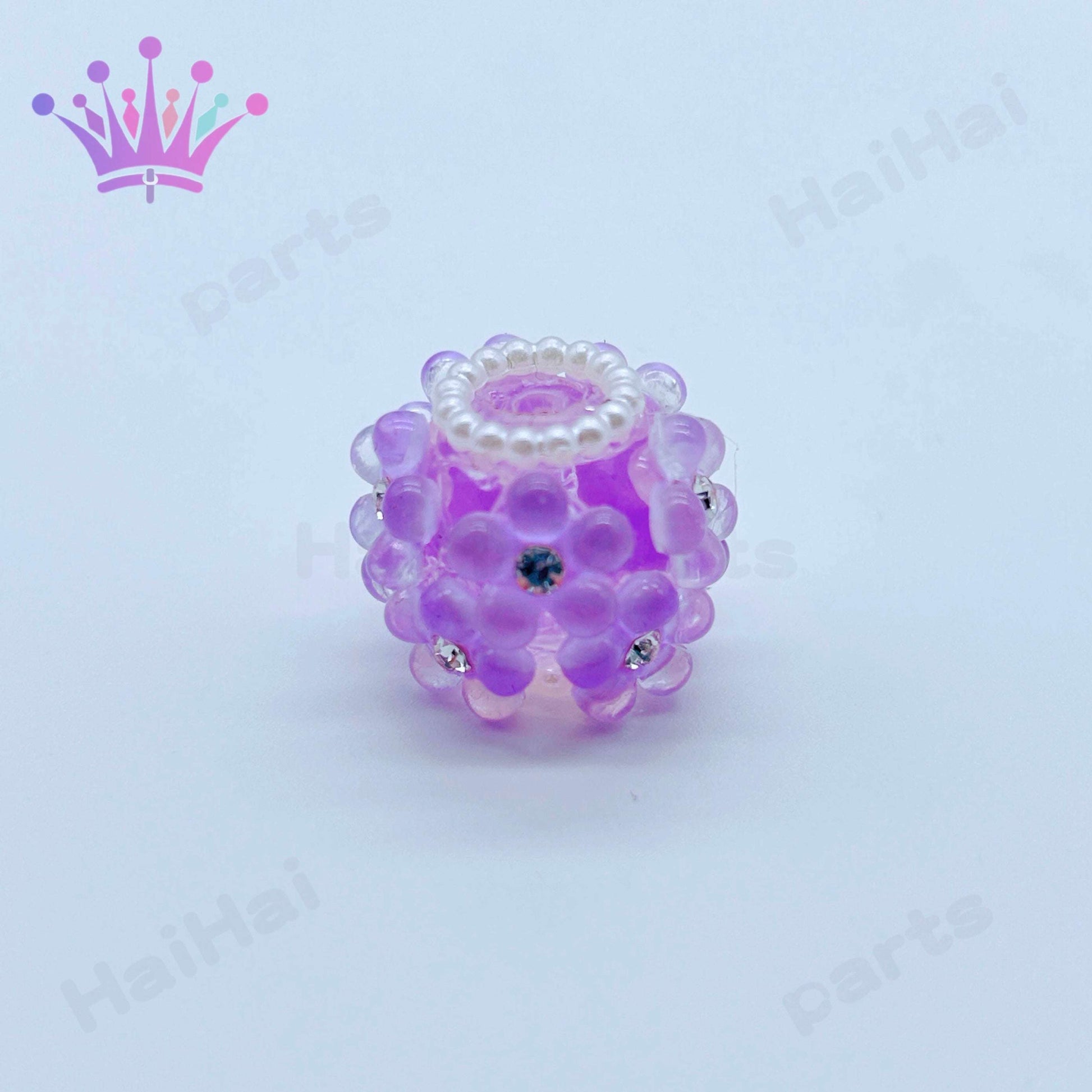 一袋10個社長の作品4色ダイヤつけるカラフル太い花ビーズDIYボールペン用ビーズhaihaiparts工場