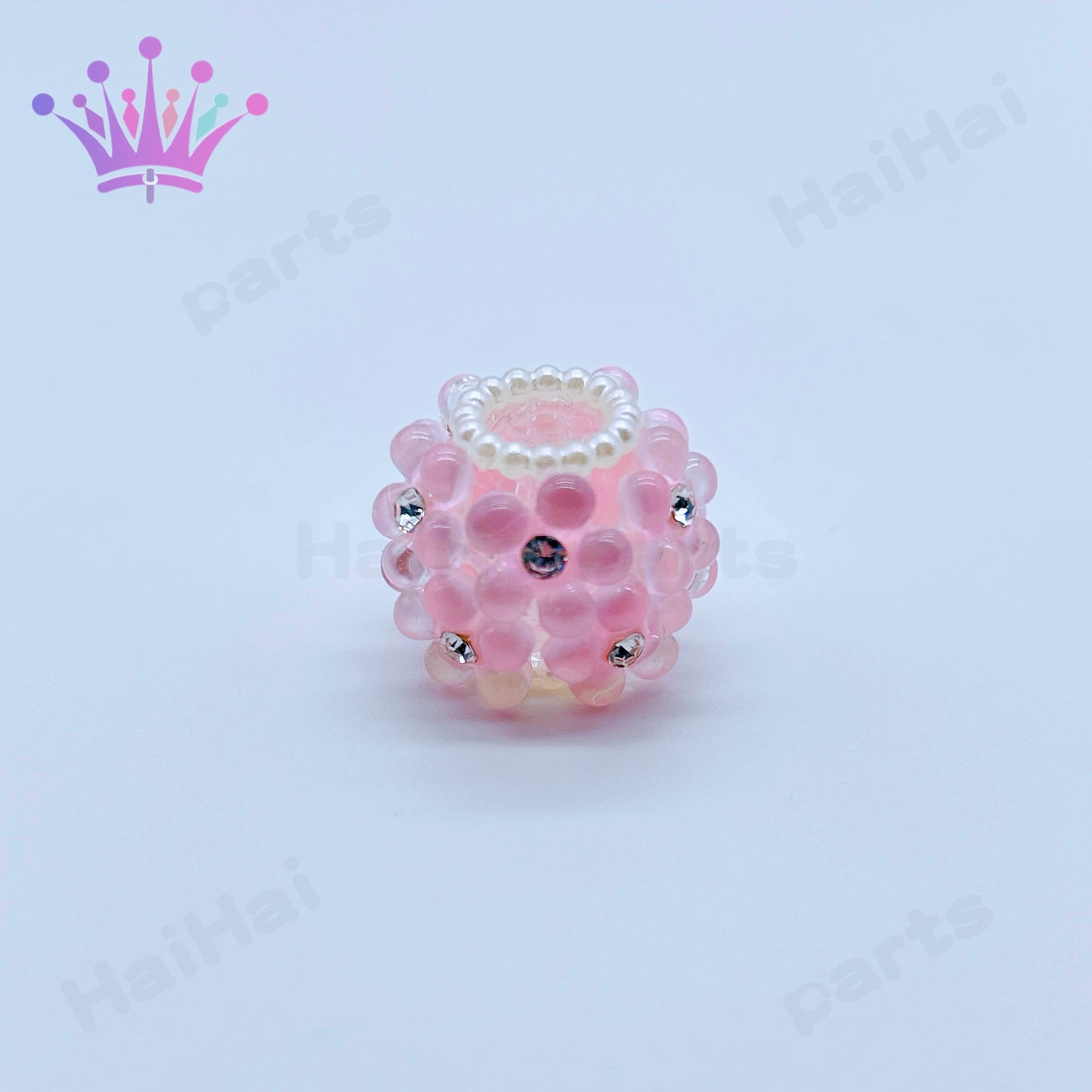 一袋10個社長の作品4色ダイヤつけるカラフル太い花ビーズDIYボールペン用ビーズhaihaiparts工場