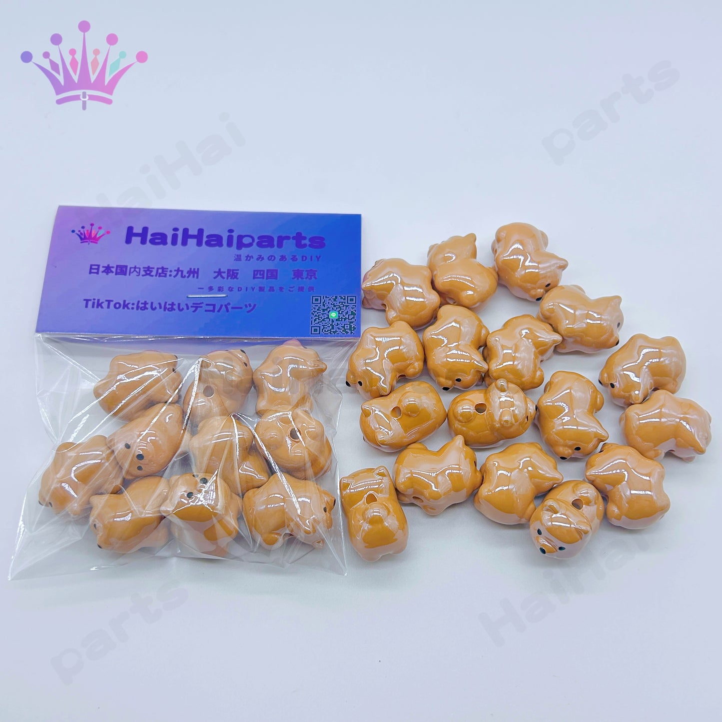 1袋10個可愛い動物ビーズhaihaiparts Big Sale/大セール
