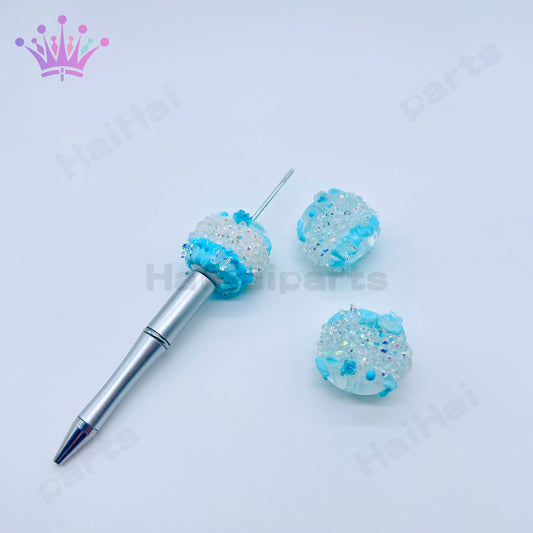 1袋3個在庫水色手绘/细真珠ビーズhaihaiparts Big Sale/大セール