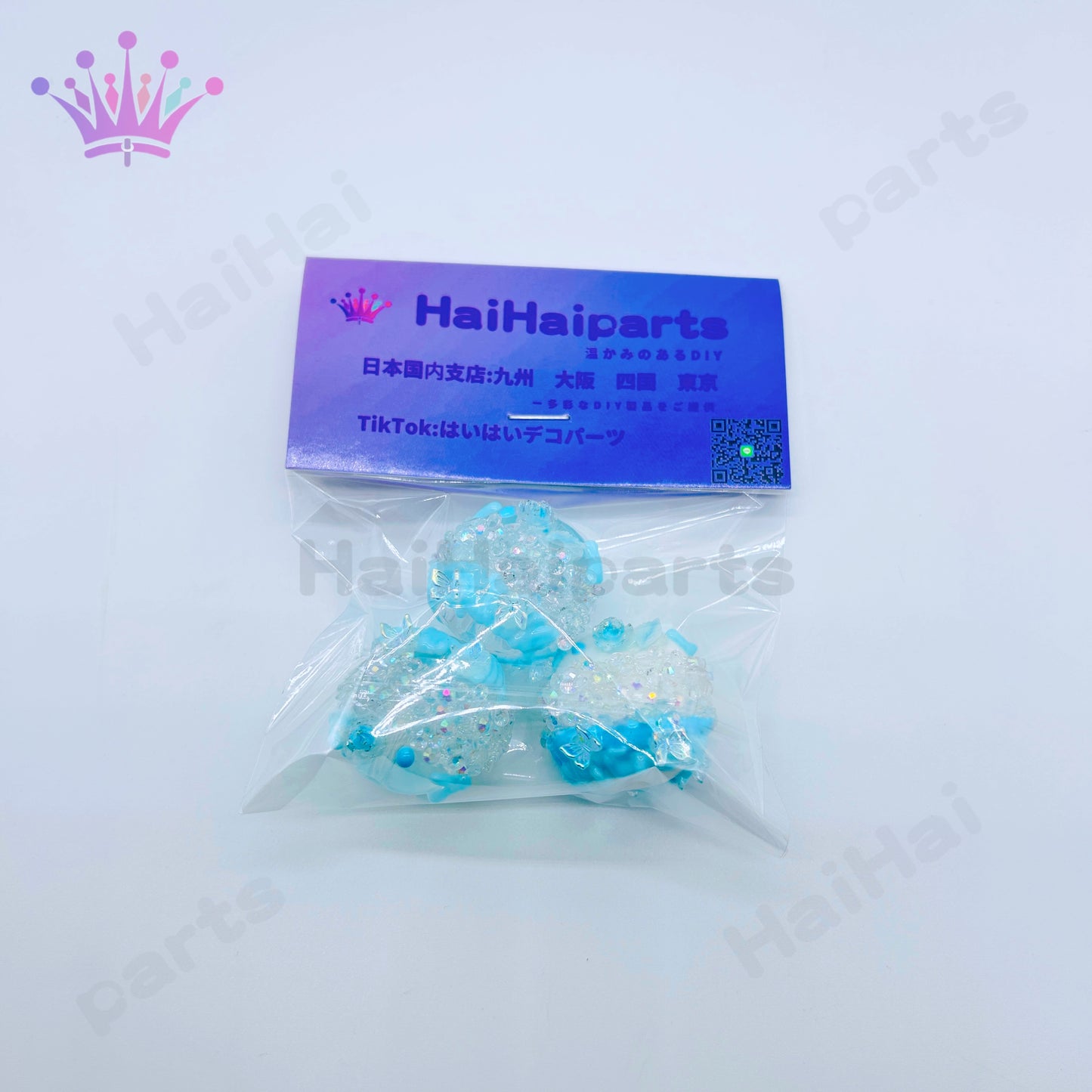 1袋3個在庫水色手绘/细真珠ビーズhaihaiparts Big Sale/大セール