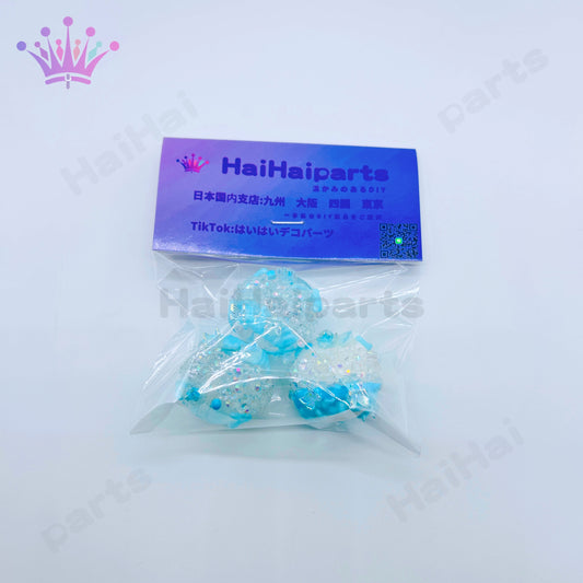 1袋3個在庫水色手绘/细真珠ビーズhaihaiparts Big Sale/大セール