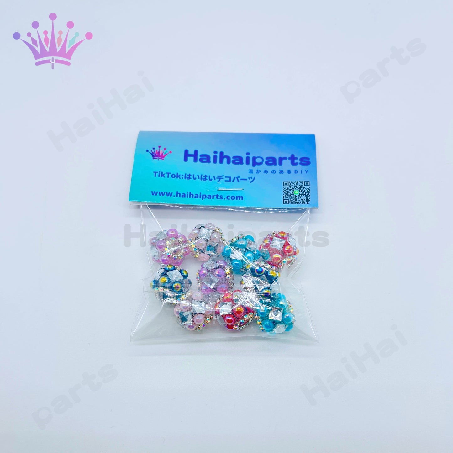 1袋在庫5色ミックスカラフル重工ビーズhaihaiparts Big Sale/大セール