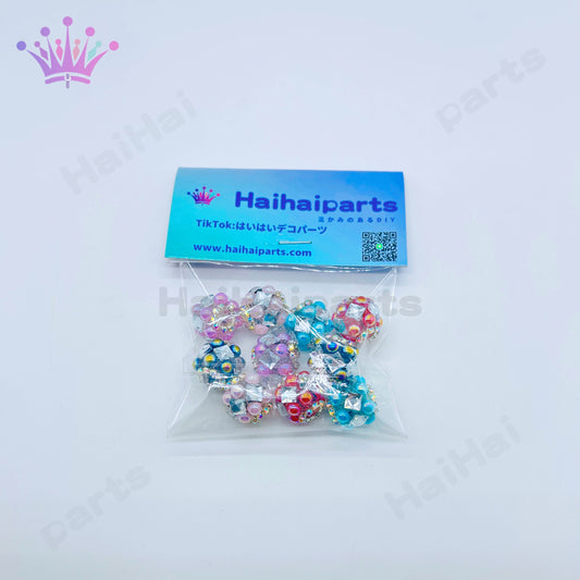 1袋在庫5色ミックスカラフル重工ビーズhaihaiparts Big Sale/大セール